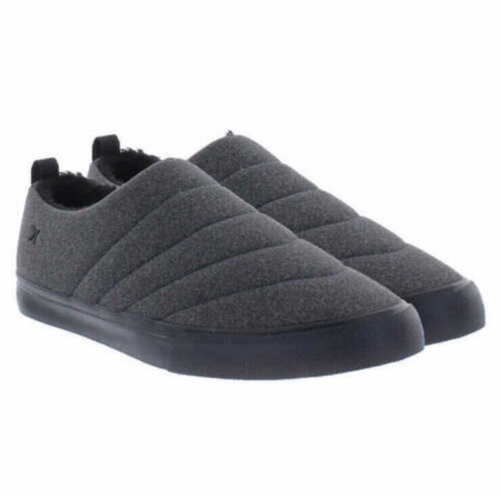New Hurley ARLO PUFF Loafers Gray Slip On Casual Mens Shoes Lined Size 9 - Picture 1 of 6